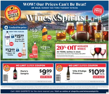 ShopRite catalogue | ShopRite Wine & Spirits - 9/2 | 2026-09-02T00:00:00.000Z - 2026-09-15T00:00:00.000Z