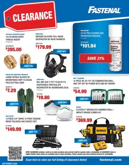 Fastenal catalogue | Fastenal September Clearance Flyer | 2026-09-01T00:00:00.000Z - 2026-09-30T00:00:00.000Z