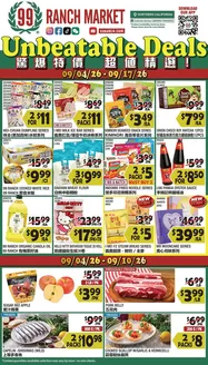 99 Ranch catalogue in Davis CA | Exclusive deals for our customers | 2026-09-04T00:00:00.000Z - 2026-09-17T00:00:00.000Z