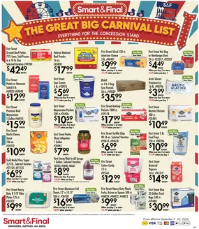Smart & Final catalogue | The Great Big Carnival List (09/09/2026 - 09/22/2026) | 2026-09-09T00:00:00.000Z - 2026-09-22T00:00:00.000Z