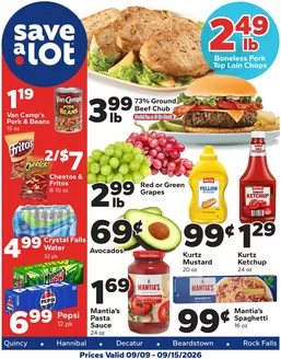 Save a Lot catalogue in Mendon IL | Great offer for bargain hunters | 2026-09-09T00:00:00.000Z - 2026-09-15T00:00:00.000Z