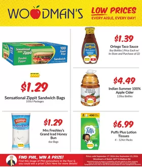 Woodman's catalogue in Roscoe IL | Exclusive deals and bargains | 2026-09-17T00:00:00.000Z - 2026-09-23T00:00:00.000Z