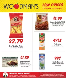 Woodman's catalogue | Great offer for bargain hunters | 2026-09-17T00:00:00.000Z - 2026-09-23T00:00:00.000Z