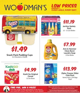Woodman's catalogue | Offers for bargain hunters | 2026-09-17T00:00:00.000Z - 2026-09-23T00:00:00.000Z