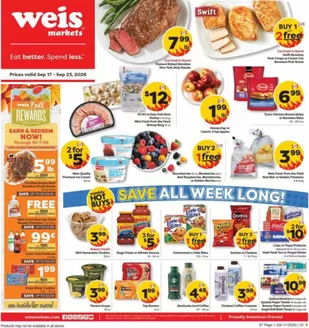 Weis Markets catalogue | Great offer for bargain hunters | 2026-09-17T00:00:00.000Z - 2026-09-23T00:00:00.000Z