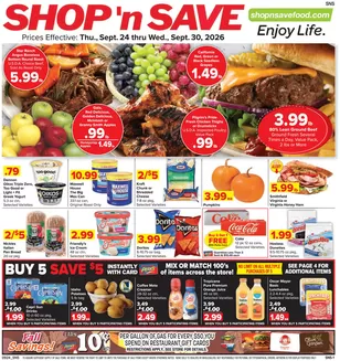 Shop 'n Save catalogue | Shop 'n Save Weekly ad | 2026-09-24T00:00:00.000Z - 2026-09-30T00:00:00.000Z