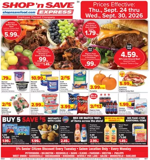 Shop 'n Save catalogue | Current bargains and offers | 2026-09-24T00:00:00.000Z - 2026-09-30T00:00:00.000Z