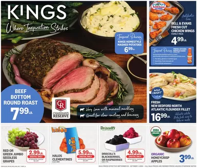 Kings Food Markets catalogue in Riverside CT | Weekly Ad | 2026-09-25T00:00:00.000Z - 2026-10-01T00:00:00.000Z