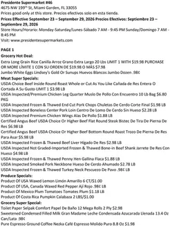 Presidente catalogue in Cooper City FL | Our best offers for you | 2026-09-23T00:00:00.000Z - 2026-09-29T00:00:00.000Z