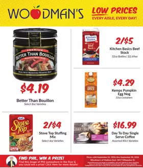 Woodman's catalogue | Offers for bargain hunters | 2026-09-24T00:00:00.000Z - 2026-09-30T00:00:00.000Z