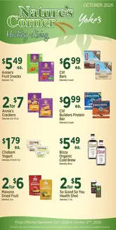 Yoke's Fresh Market  catalogue | Yoke's Fresh Market Nature's Corner | 2026-09-23T00:00:00.000Z - 2026-10-27T00:00:00.000Z