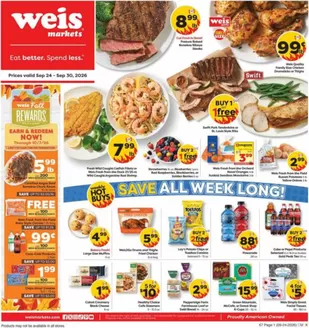 Weis Markets catalogue | Great offer for all customers | 2026-09-24T00:00:00.000Z - 2026-09-30T00:00:00.000Z