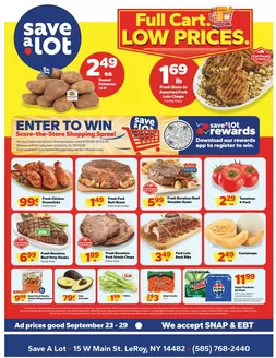 Save a Lot catalogue in Le Roy NY | Top offers for smart savers | 2026-09-23T00:00:00.000Z - 2026-09-29T00:00:00.000Z