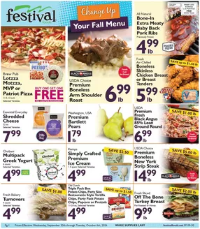 Festival Foods catalogue | Festival Foods weekly ad | 2026-09-30T00:00:00.000Z - 2026-10-06T00:00:00.000Z