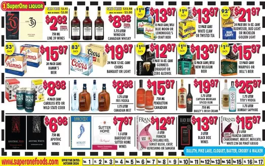Super One Foods catalogue | Liquor Ad Savings | 2026-10-10T00:00:00.000Z - 2026-10-17T00:00:00.000Z