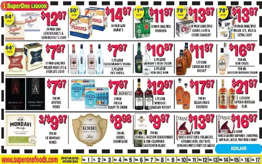 Super One Foods catalogue in Ashland WI | Liquor Ad Savings | 2026-10-10T00:00:00.000Z - 2026-10-17T00:00:00.000Z
