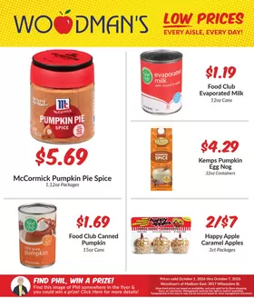 Woodman's catalogue | Current bargains and offers | 2026-10-01T00:00:00.000Z - 2026-10-07T00:00:00.000Z