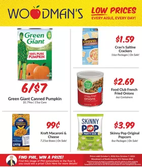 Woodman's catalogue | Exclusive bargains | 2026-10-01T00:00:00.000Z - 2026-10-07T00:00:00.000Z