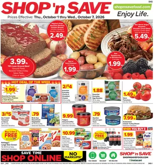 Shop 'n Save catalogue | Shop 'n Save Weekly ad | 2026-10-01T00:00:00.000Z - 2026-10-07T00:00:00.000Z