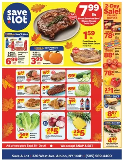 Save a Lot catalogue in Batavia NY | Current deals and offers | 2026-09-30T00:00:00.000Z - 2026-10-06T00:00:00.000Z