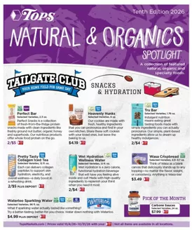 Tops catalogue in Frewsburg NY | Tops Natural & Organics Spotlight | 2026-10-04T00:00:00.000Z - 2026-10-31T00:00:00.000Z