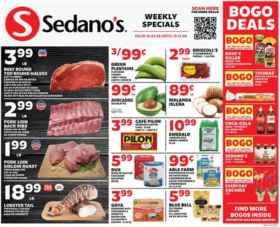 Sedano's catalogue | Sedano's weekly ad | 2026-10-07T00:00:00.000Z - 2026-10-13T00:00:00.000Z