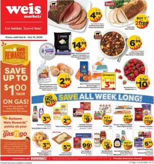 Weis Markets catalogue in Pottstown PA | Discover attractive offers | 2026-10-08T00:00:00.000Z - 2026-10-14T00:00:00.000Z
