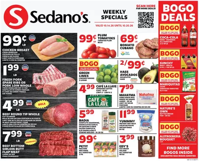 Sedano's catalogue | Sedano's weekly ad | 2026-10-14T00:00:00.000Z - 2026-10-20T00:00:00.000Z
