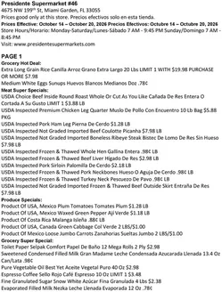Presidente catalogue in Hialeah FL | Exclusive deals for our customers | 2026-10-14T00:00:00.000Z - 2026-10-20T00:00:00.000Z