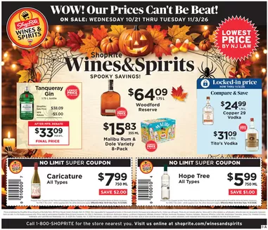 ShopRite catalogue | ShopRite Wine & Spirits - 10/21 | 2026-10-21T00:00:00.000Z - 2026-11-03T00:00:00.000Z