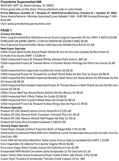 Presidente catalogue | Our best deals for you | 2026-10-21T00:00:00.000Z - 2026-10-27T00:00:00.000Z