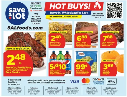 Save a Lot catalogue in Muncie IN | Exclusive deals and bargains | 2026-10-22T00:00:00.000Z - 2026-10-28T00:00:00.000Z