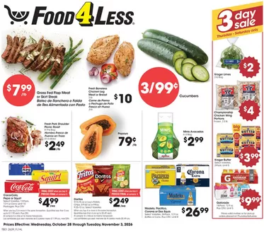 Food 4 Less catalogue | New offers to discover | 2026-10-28T00:00:00.000Z - 2026-11-03T00:00:00.000Z