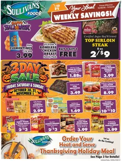 Sullivan's Foods  catalogue | Sullivan's Foods weekly ad | 2026-10-28T00:00:00.000Z - 2026-11-03T00:00:00.000Z