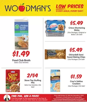 Woodman's catalogue | Current special promotions | 2026-10-29T00:00:00.000Z - 2026-11-04T00:00:00.000Z