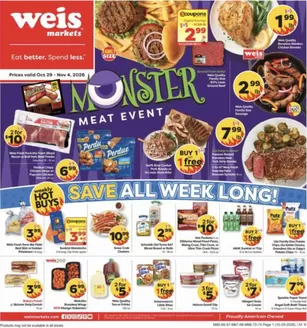 Weis Markets catalogue | Great offer for bargain hunters | 2026-10-29T00:00:00.000Z - 2026-11-04T00:00:00.000Z