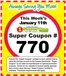 Super One Foods catalogue in Maylene AL | Weekly Super Coupon Number | 2026-01-01T00:00:00.000Z - 2026-01-17T00:00:00.000Z