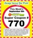 Super One Foods catalogue | Weekly Super Coupon Number | 2026-09-09T00:00:00.000Z - 2026-09-12T00:00:00.000Z