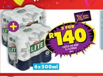 Castle lite beer