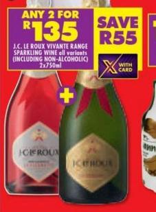 J.C. Le roux vivante range sparkling wine wine