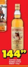 Scottish collie blended scotch whisky