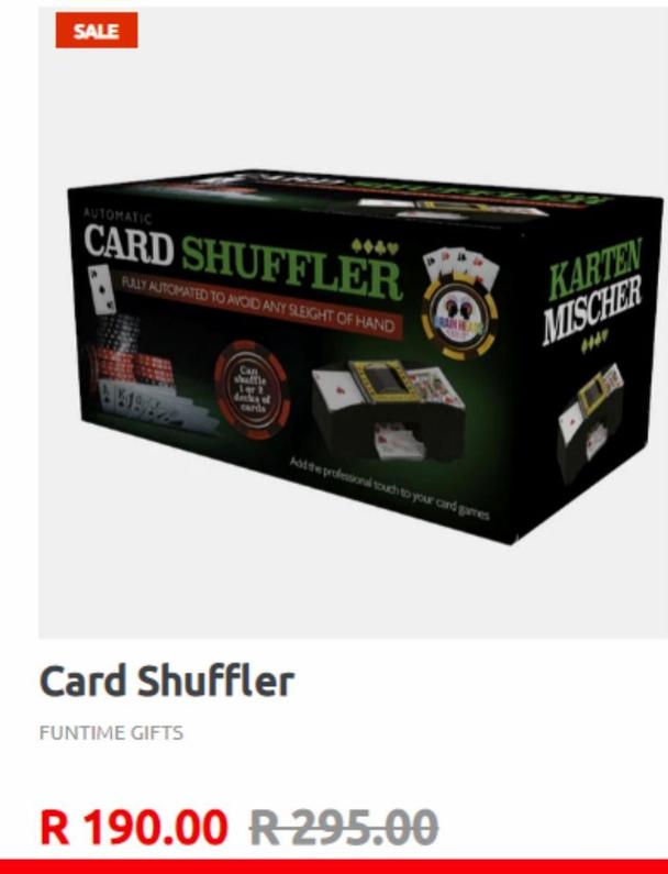 card shuffler