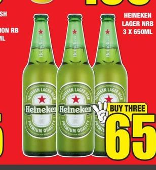 Heineken LAGER NRB 3X650ML