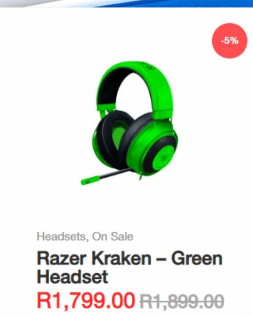 razer kraken green headset