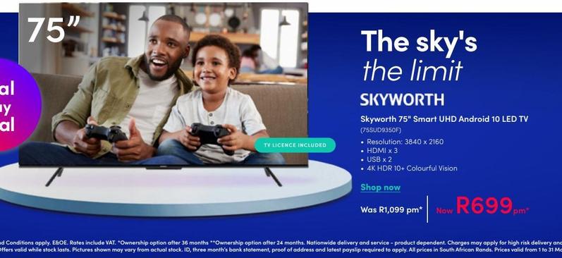 smart tv Skyworth 75''
