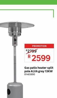 Gas patio heater split pole ALVA
