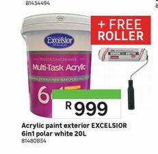 Acrylic paint exterior EXCELSIOR 6in1 polar white 20L