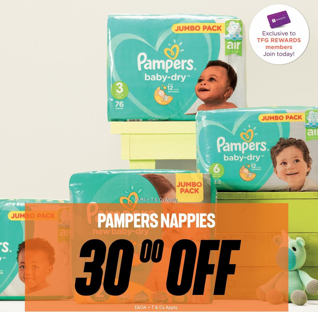 diapers Pampers