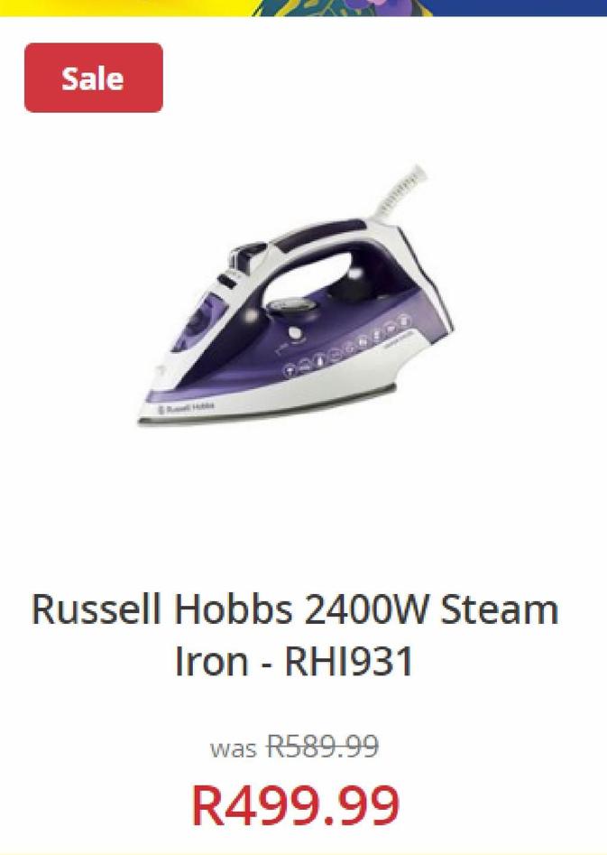 steam iron Russell Hobbs