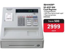 Sharp - XE-A137-WH Cash Register